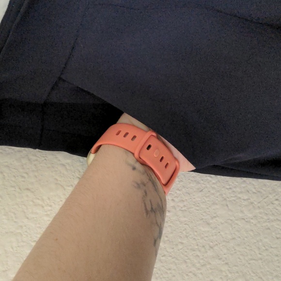 Long navy dress skirt with pockets - Picture 3 of 7